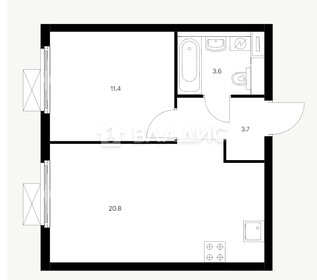 40 м², апартаменты-студия 9 899 000 ₽ - изображение 53
