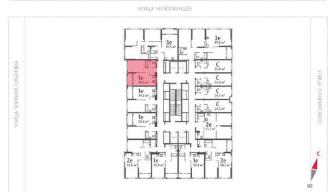 46 м², 1-комнатная квартира 6 990 000 ₽ - изображение 94