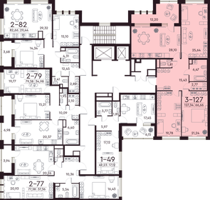 Квартира 127,5 м², 3-комнатная - изображение 2