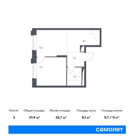 37,4 м², 2-комнатная квартира 11 200 000 ₽ - изображение 105