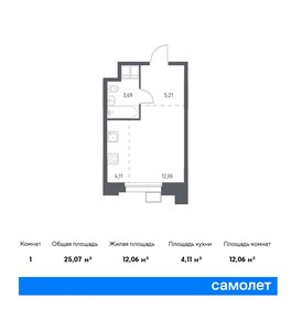 23,3 м², апартаменты-студия 6 800 000 ₽ - изображение 104