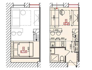 12,4 м², апартаменты-студия 4 129 200 ₽ - изображение 99