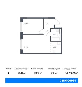 40,8 м², 1-комнатная квартира 7 200 000 ₽ - изображение 51