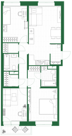 Квартира 80,6 м², 3-комнатная - изображение 3