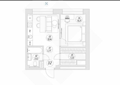 32,3 м², 1-комнатные апартаменты 12 785 761 ₽ - изображение 120