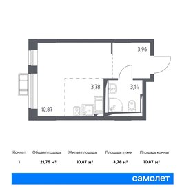 22,3 м², квартира-студия 5 500 000 ₽ - изображение 64