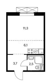 Квартира 24 м², студия - изображение 1