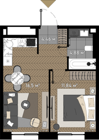 33 м², 1-комнатные апартаменты 18 000 000 ₽ - изображение 161
