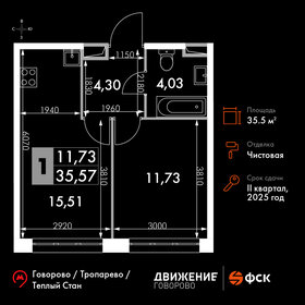 38,1 м², 1-комнатная квартира 15 300 000 ₽ - изображение 129