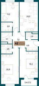 186 м², 6-комнатная квартира 118 000 000 ₽ - изображение 177