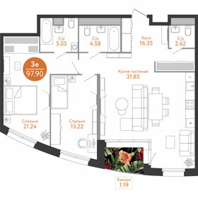 185 м², 4-комнатная квартира 39 900 000 ₽ - изображение 120