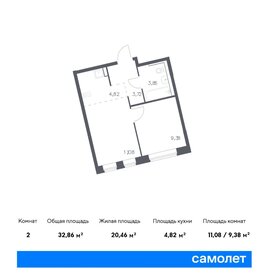 38,1 м², 1-комнатная квартира 6 900 000 ₽ - изображение 43