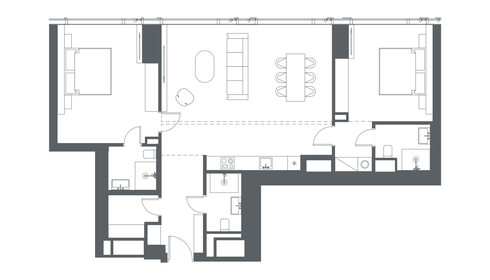 111 м², 2-комнатные апартаменты 149 000 000 ₽ - изображение 125