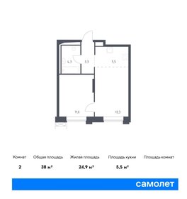 38,5 м², 1-комнатная квартира 11 700 000 ₽ - изображение 68