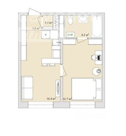 34 м², 2-комнатные апартаменты 3 030 000 ₽ - изображение 79
