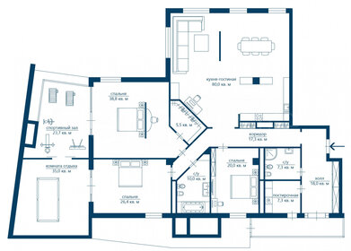 Квартира 280 м², 5-комнатная - изображение 5