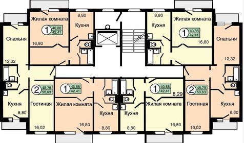 44 м², 2-комнатная квартира 5 300 000 ₽ - изображение 77