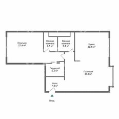 Квартира 112 м², 3-комнатная - изображение 4