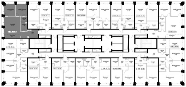 64,8 м², 2-комнатная квартира 34 245 104 ₽ - изображение 107