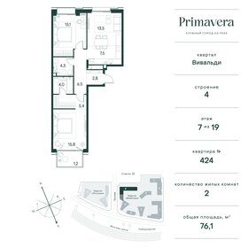 73,8 м², 2-комнатная квартира 38 804 040 ₽ - изображение 78