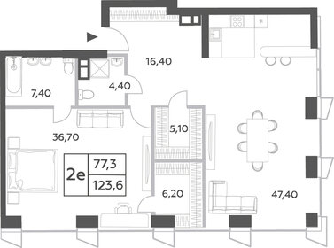 125,7 м², 3-комнатная квартира 61 449 452 ₽ - изображение 73