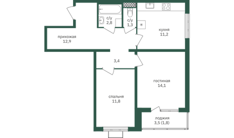 79 м², 3-комнатная квартира 22 852 000 ₽ - изображение 17