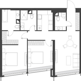 81,4 м², 2-комнатные апартаменты 59 250 928 ₽ - изображение 2