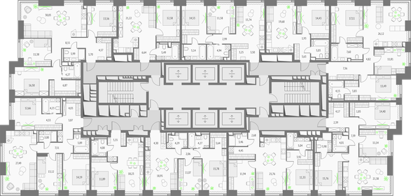 86,5 м², 3-комнатная квартира 45 296 304 ₽ - изображение 79