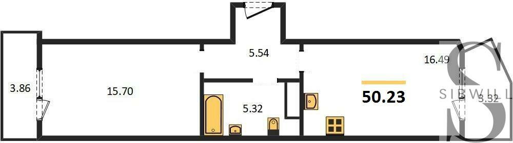 61,8 м², 2-комнатная квартира 10 350 000 ₽ - изображение 11