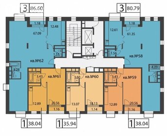 38,9 м², 1-комнатная квартира 16 904 100 ₽ - изображение 63