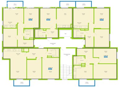 Квартира 53,7 м², 3-комнатная - изображение 1