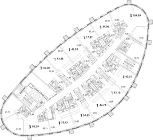 Квартира 97,3 м², 3-комнатные - изображение 1