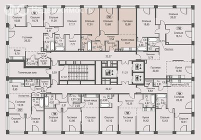 53,6 м², 1-комнатные апартаменты 59 409 128 ₽ - изображение 51