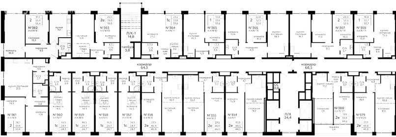 Квартира 25 м², студия - изображение 1