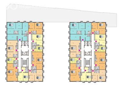 34,1 м², 1-комнатные апартаменты 5 673 282 ₽ - изображение 25