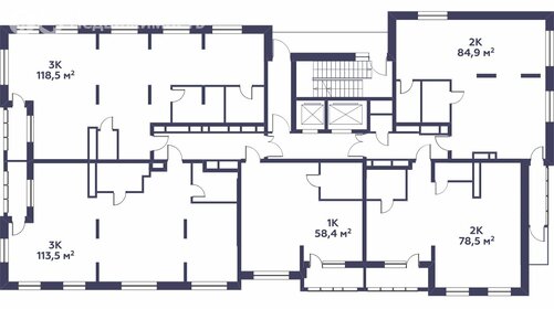 Квартира 78,5 м², 2-комнатная - изображение 2