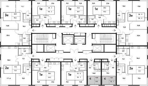 48,4 м², 2-комнатная квартира 25 700 000 ₽ - изображение 147