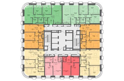 32,6 м², 1-комнатные апартаменты 10 037 825 ₽ - изображение 43