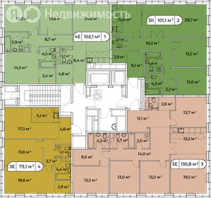 102,2 м², 3-комнатная квартира 68 480 000 ₽ - изображение 86