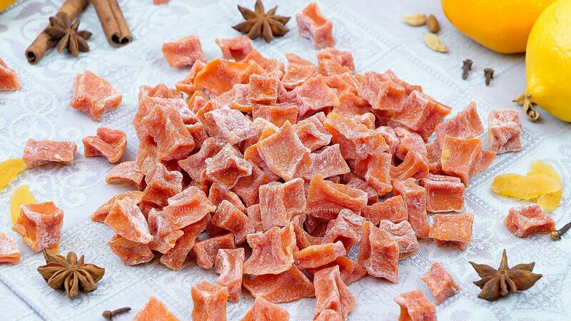 Вкусные цукаты из тыквы! Тыквенные цукаты в домашних условиях! Простой ...