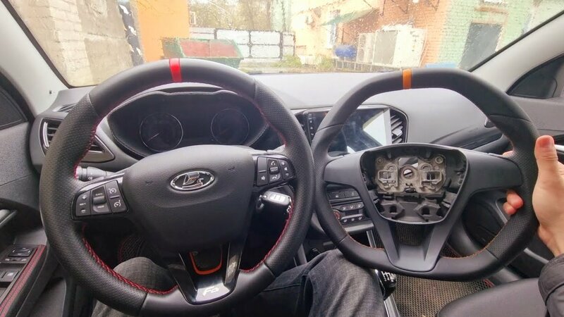 Почему Я СНЯЛ Анатомический руль AMG с LADA Vesta.Выбираем лучший руль ...