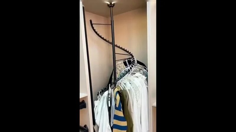 Спиральная поворотная штанга - отличный вариант для компактного ...