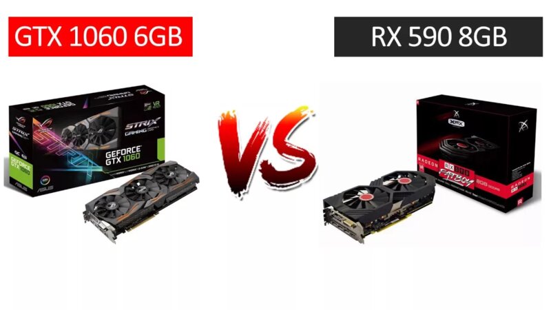 GTX 1060 6GB vs RX 590 8GB i5 9600k OC Benchmarks Comparison