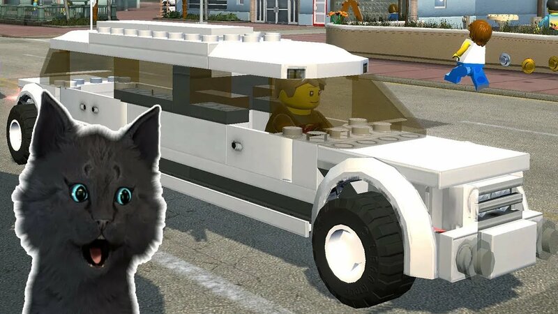 Супер КОТ В ГТА ДЛЯ Детей ЛЕГО СИТИ Lego City Undercover ЧЕЙЗ Катается ...