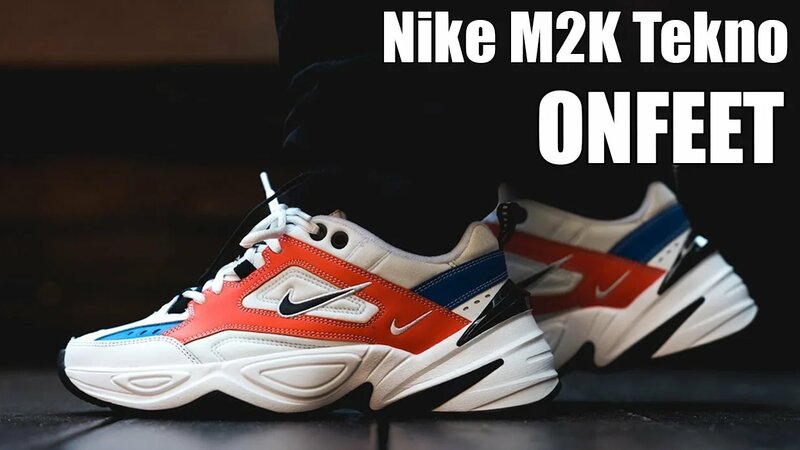 Onfeet Nike M2K Tekno White Red Blue Review sneakers.by