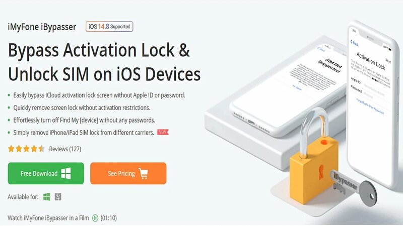 Bypass iCloud Using iMyFone iBypasser Tool New Full Untethered iCloud Bypass iOS 14.8 IOS 12.5.5
