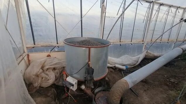 Мои печки для обогрева теплиц. Пеллетные печи для теплиц. Печь ...