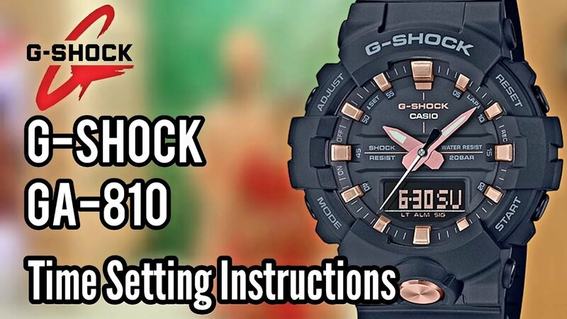 How To Setting Time G Shock GA 810 GA 800 Digital Watch Watch Repair Channel SolimBD