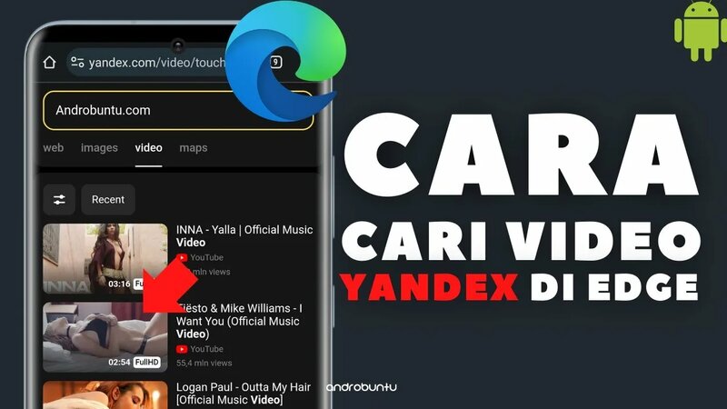 Cara Mencari Video Tertentu Yandex di Microsoft Edge