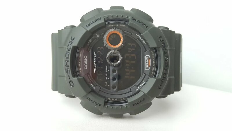 Casio G Shock GD 100ms 3ER Review and setting